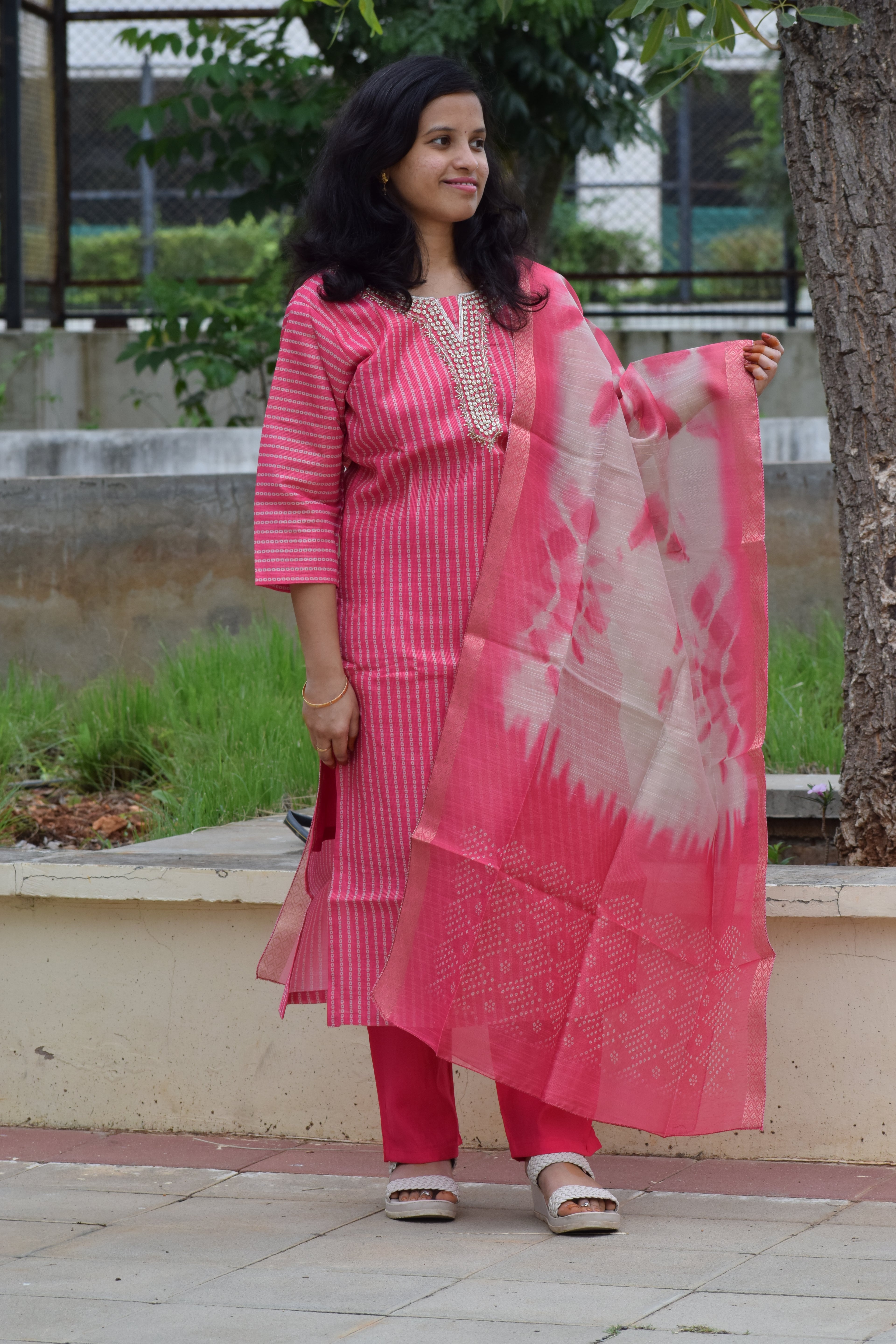 PINK 3 PC PARTY WEAR SET