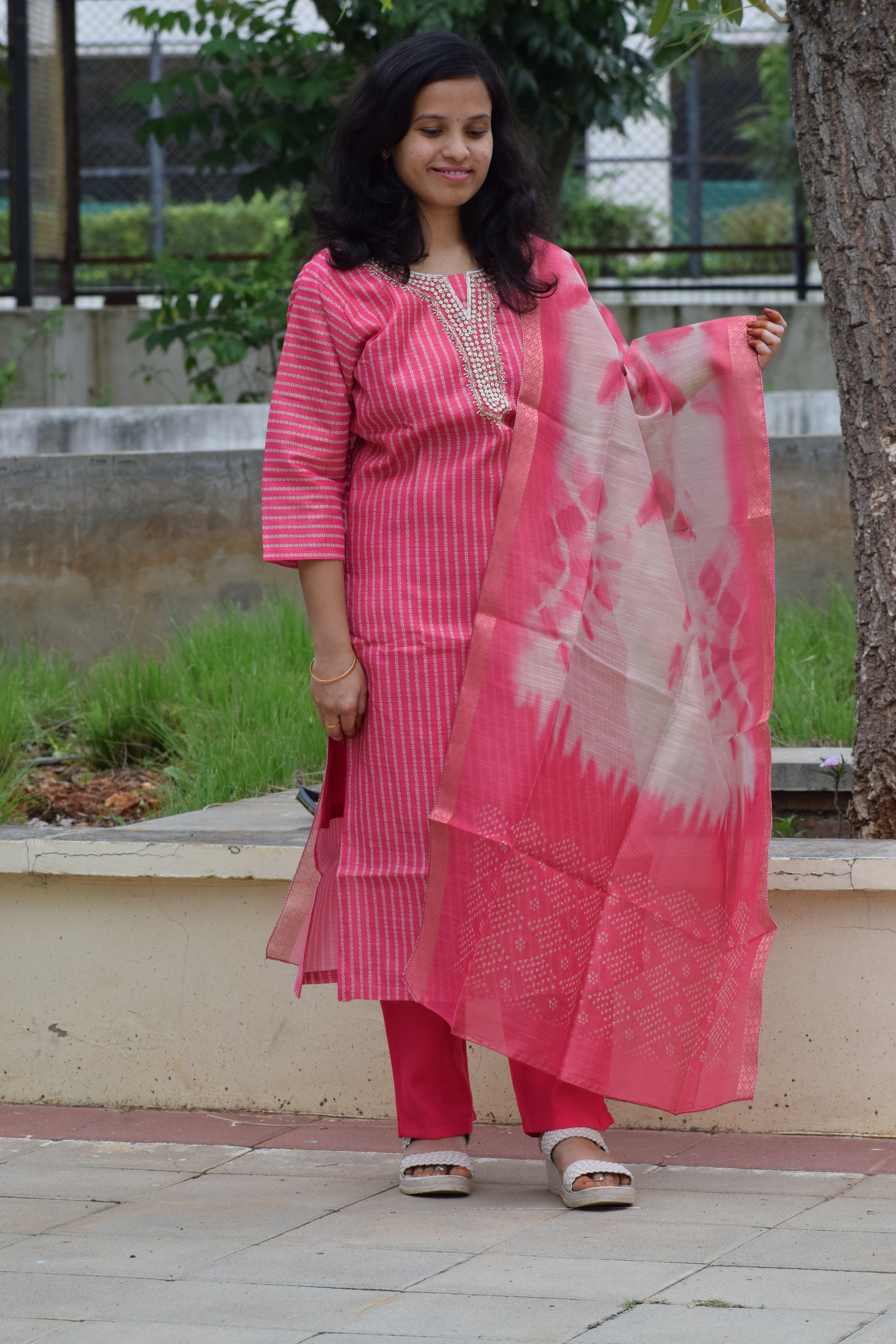 PINK 3 PC PARTY WEAR SET