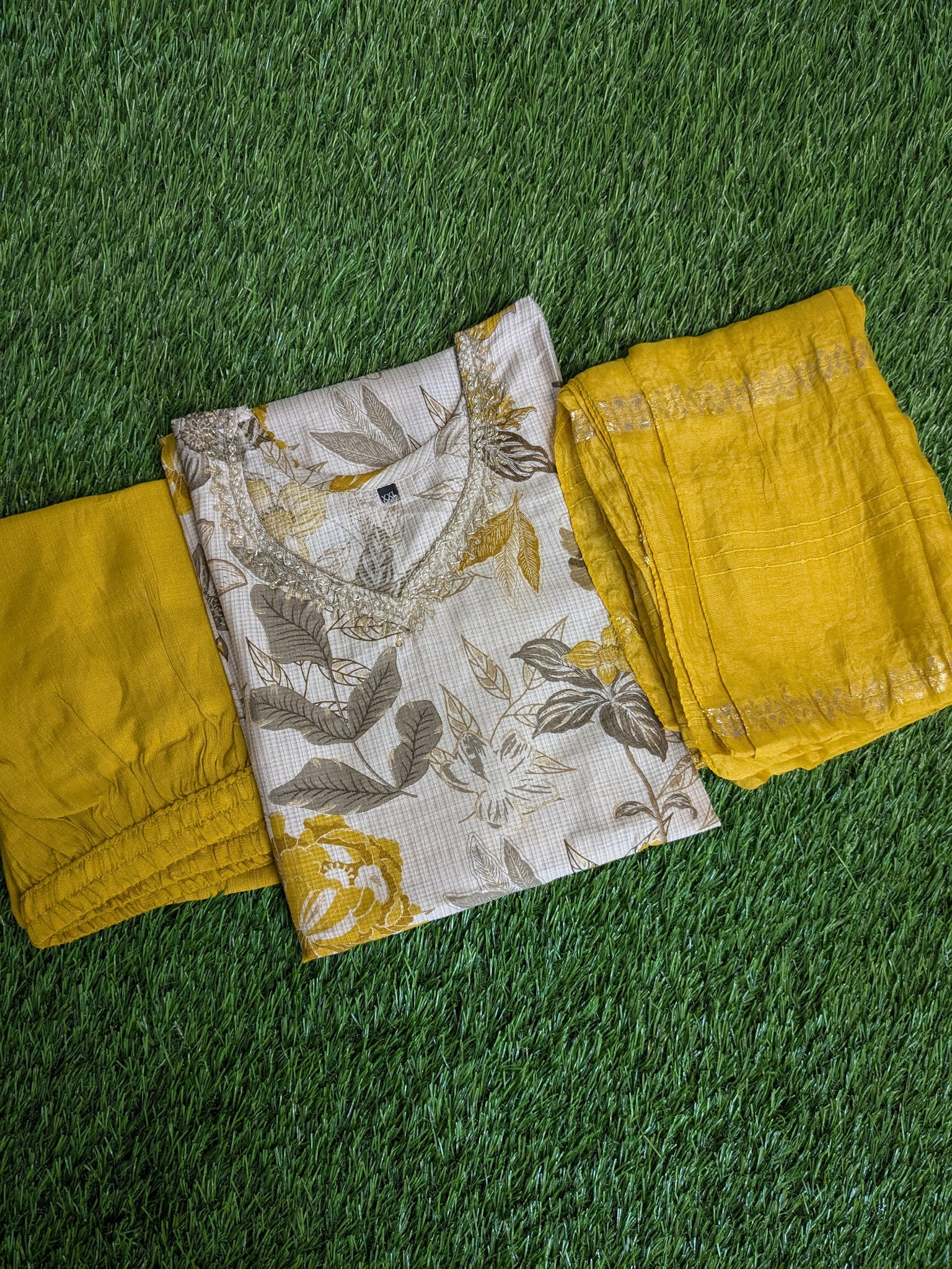 Floral 3 PC SET - YELLOW