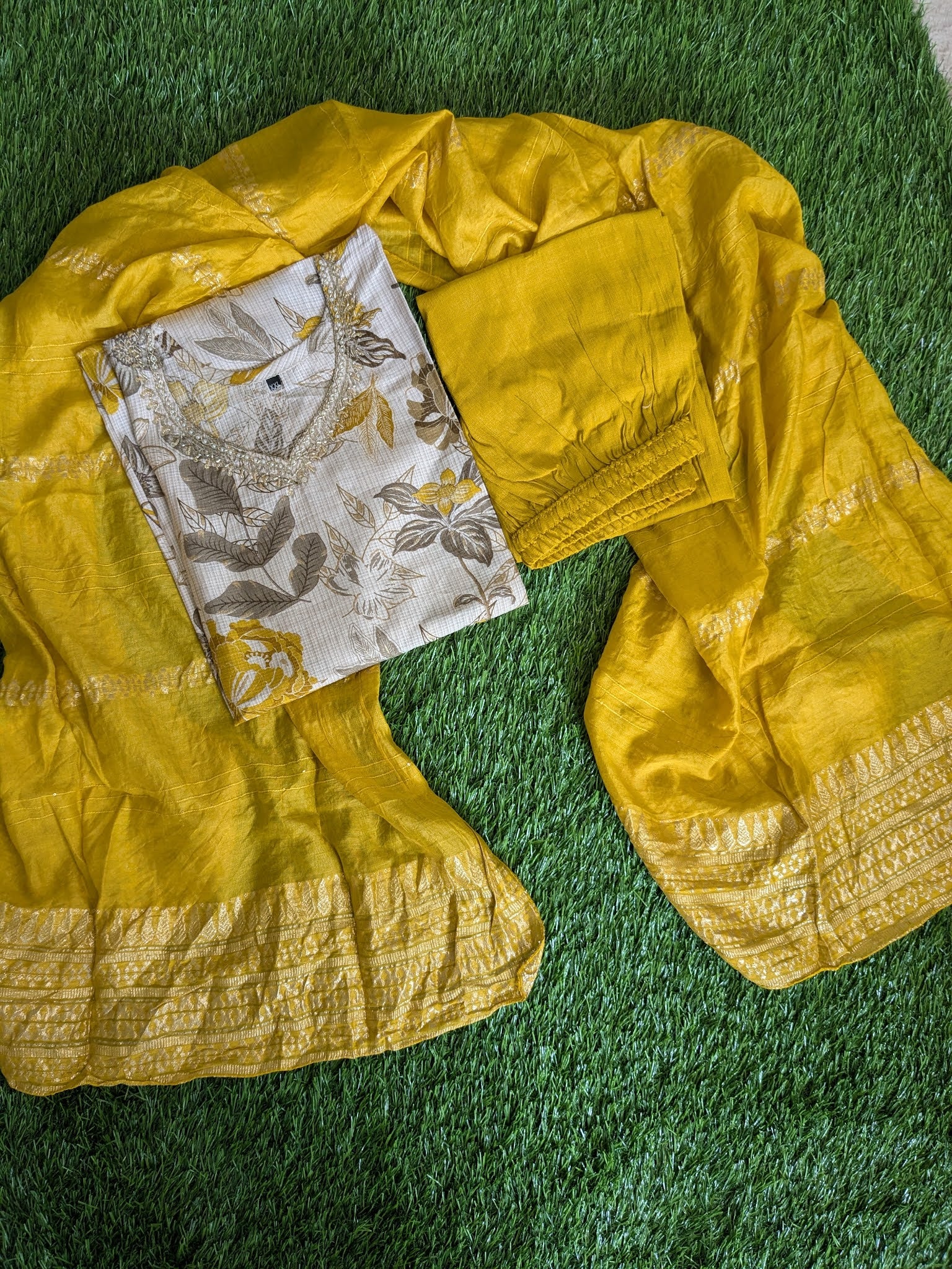 Floral 3 PC SET - YELLOW