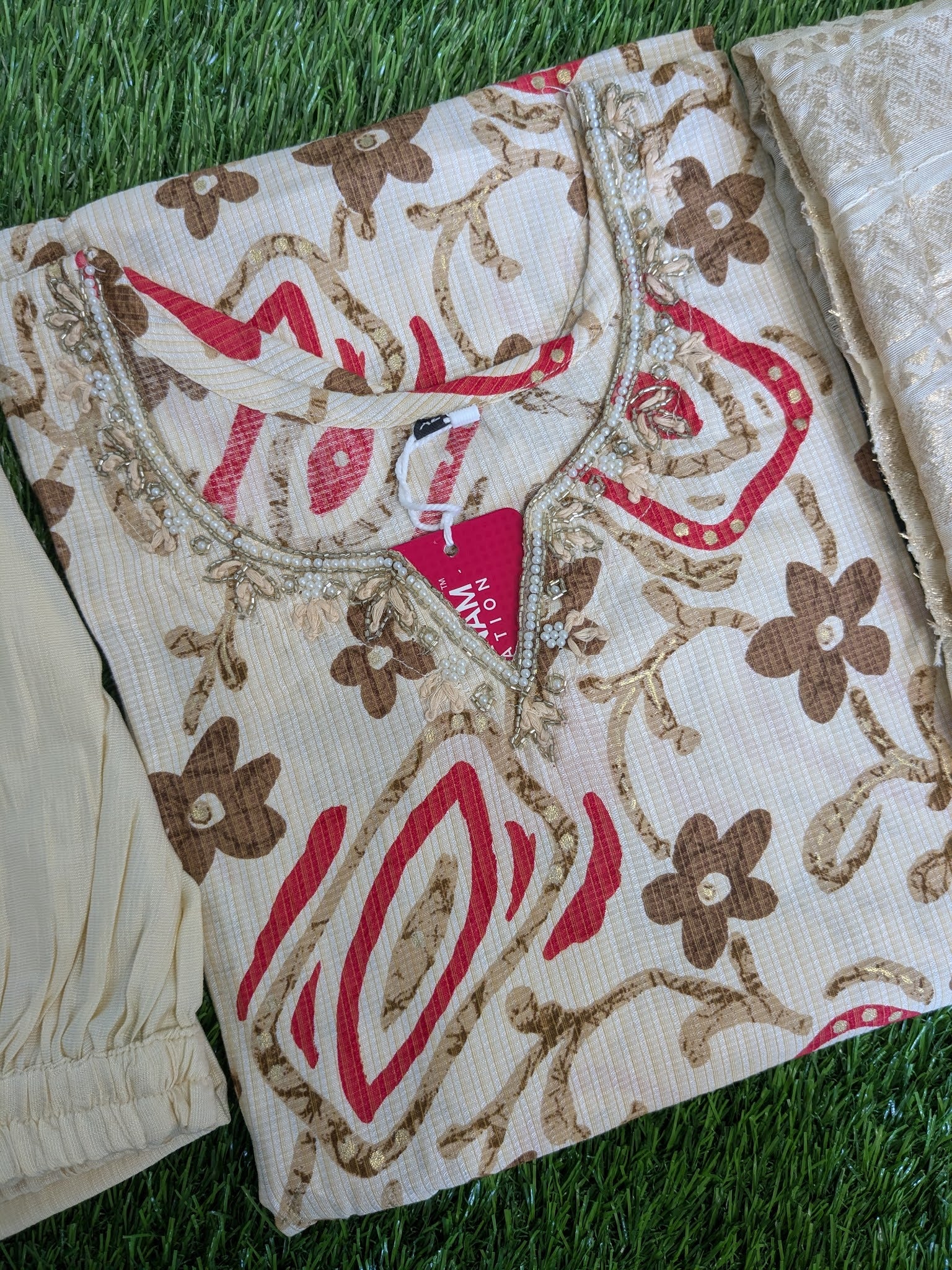 Floral 3 PC SET -BEIGE