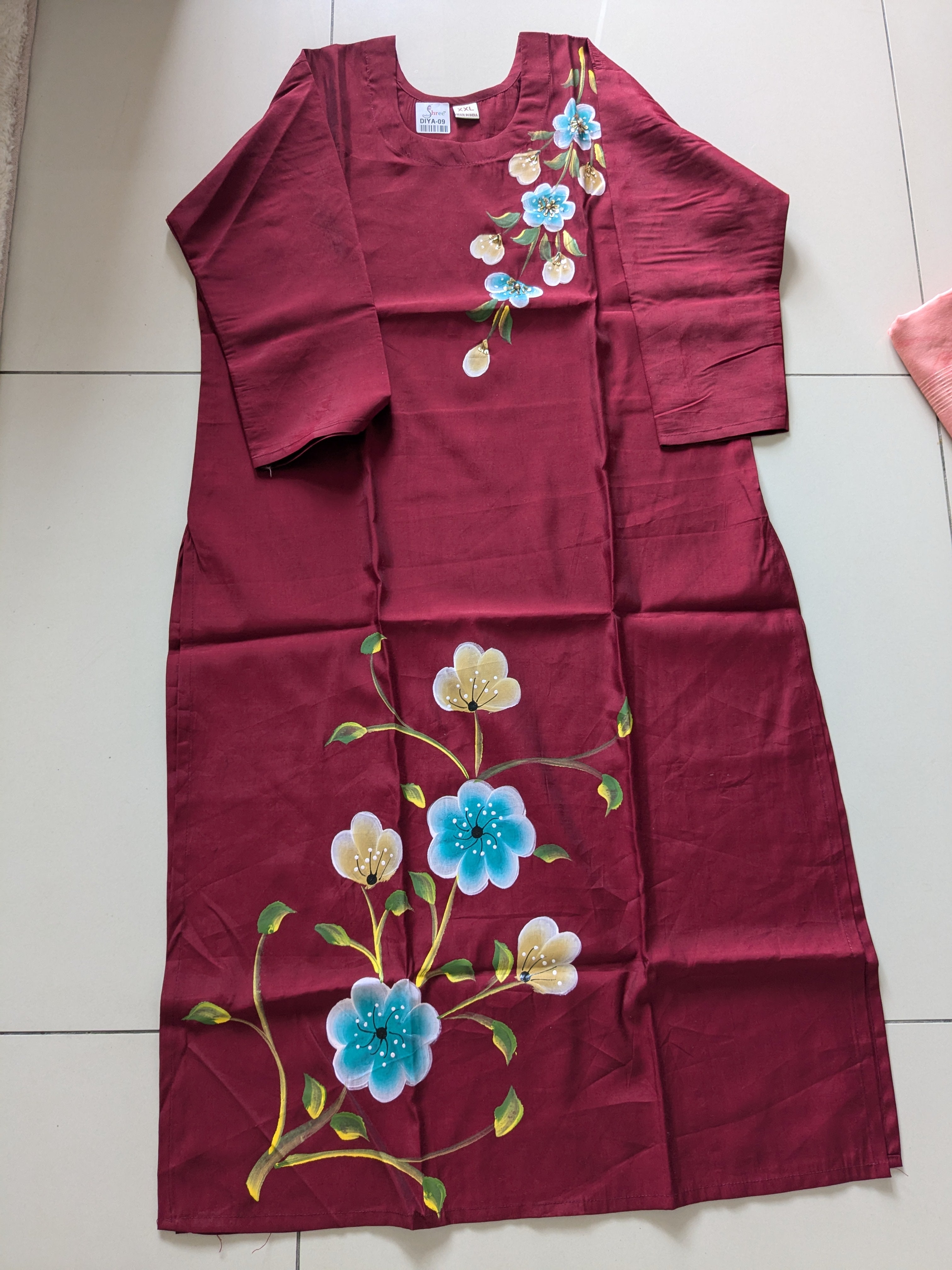 MAROON FLORAL TOP